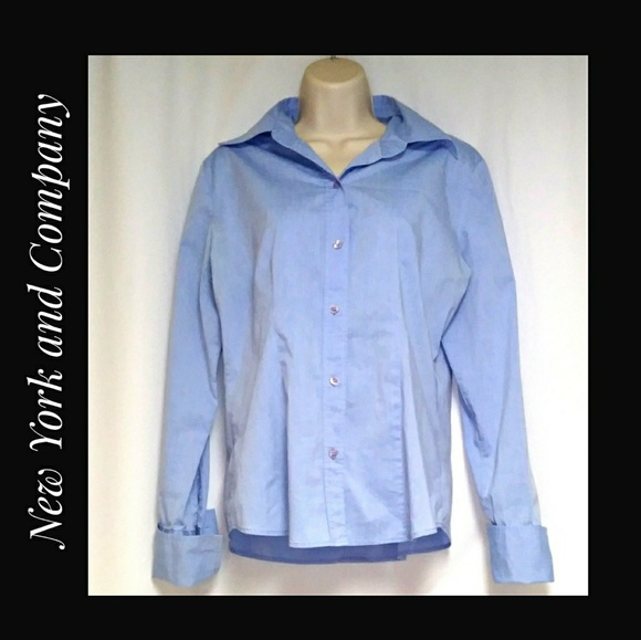 New York & Company Tops - New York and Company Tapered Fit Long Sleeve Top M New York & Company Tops - New York and Company Tapered Fit Long Sleeve Top M